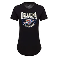 T-shirt tri-mélange super doux Sportiqe noir d'Oklahoma City Thunder Phoebe pour femmes