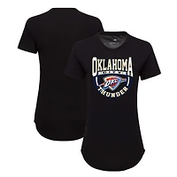 T-shirt tri-mélange super doux Sportiqe noir d'Oklahoma City Thunder Phoebe pour femmes