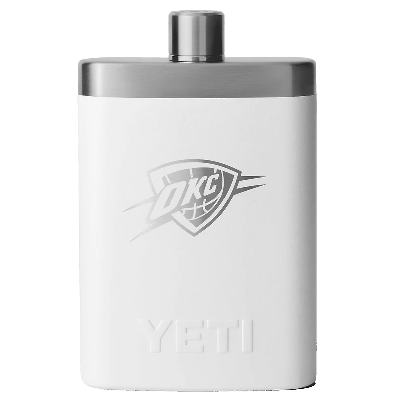 YETI White Oklahoma City Thunder 7oz. Flask