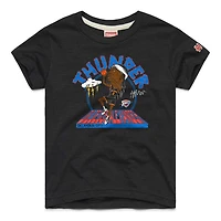 T-shirt en mélange de trois matières, hommage à la jeunesse Shai Gilgeous-Alexander, Oklahoma City Thunder, couleur anthracite.