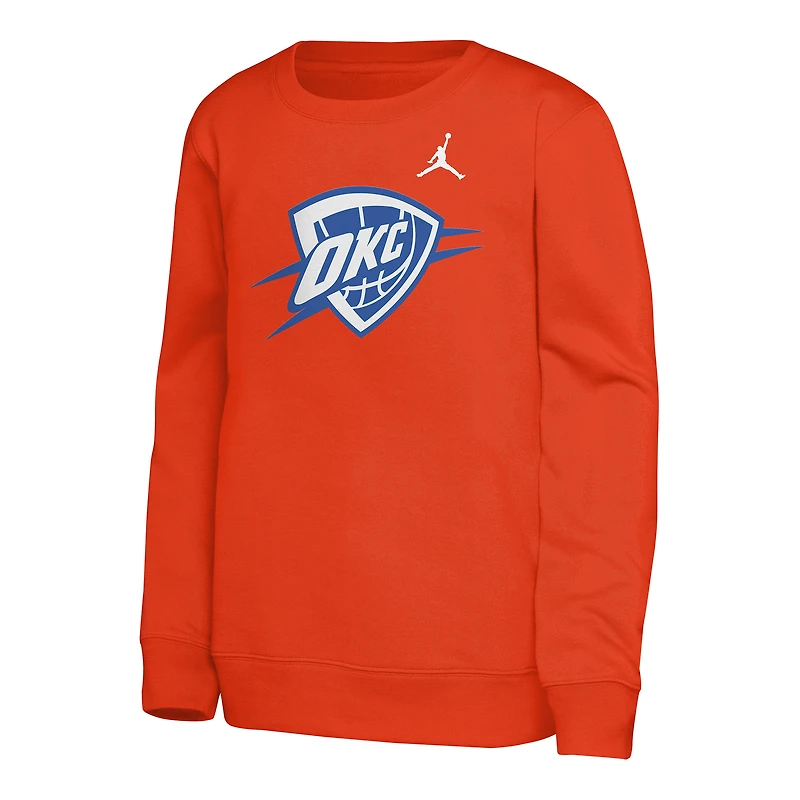 Sweat-shirt Jordan Brand orange Oklahoma City Thunder Courtside Statement Edition pour jeunes
