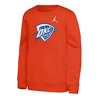 Sweat-shirt Jordan Brand orange Oklahoma City Thunder Courtside Statement Edition pour jeunes