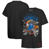 T-shirt Mitchell & Ness pour enfant Shai Gilgeous-Alexander noir Oklahoma City Thunder Chalked Up