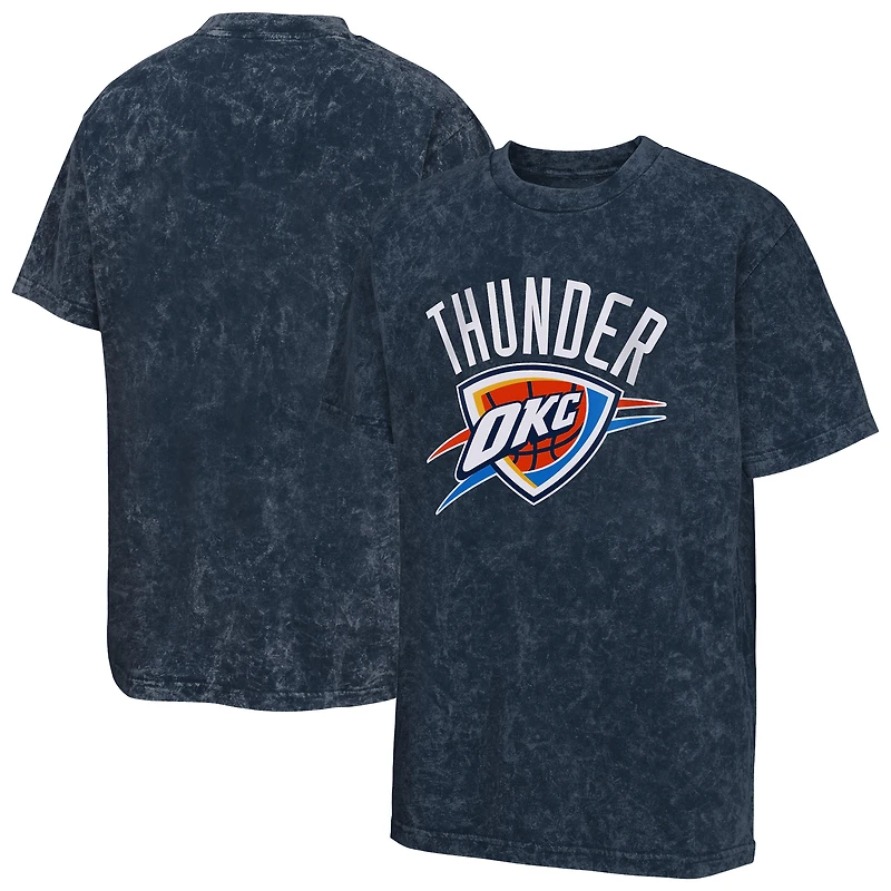 Youth  Navy Oklahoma City Thunder Rugged Defense T-Shirt