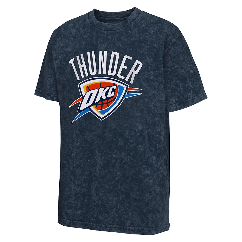 Youth  Navy Oklahoma City Thunder Rugged Defense T-Shirt