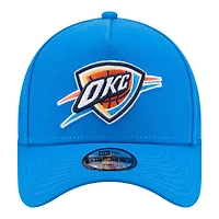 Youth New Era  Blue Oklahoma City Thunder 9FORTY A-Frame Adjustable Hat