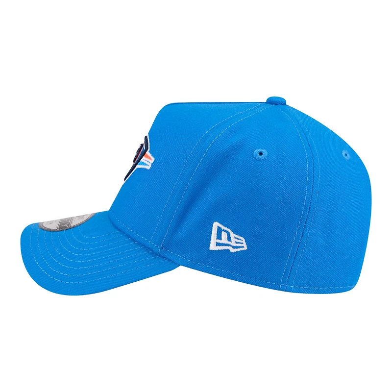 Youth New Era Blue Oklahoma City Thunder 9FORTY A-Frame Adjustable Hat