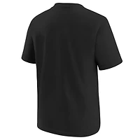 T-shirt Nike noir pour jeunes Oklahoma City Thunder, champions de la finale NBA 2025, motif confettis dans les vestiaires