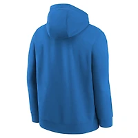 Sweat à capuche d'entraînement Nike bleu Oklahoma City Thunder 2025/26 Club Fleece pour jeune