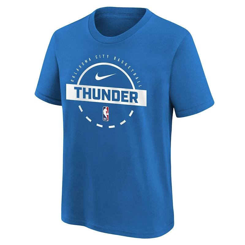 Youth Nike Blue Oklahoma City Thunder Practice T-Shirt