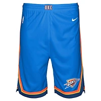 Short Nike bleu Oklahoma City Thunder Swingman Performance pour jeune – Icon Edition