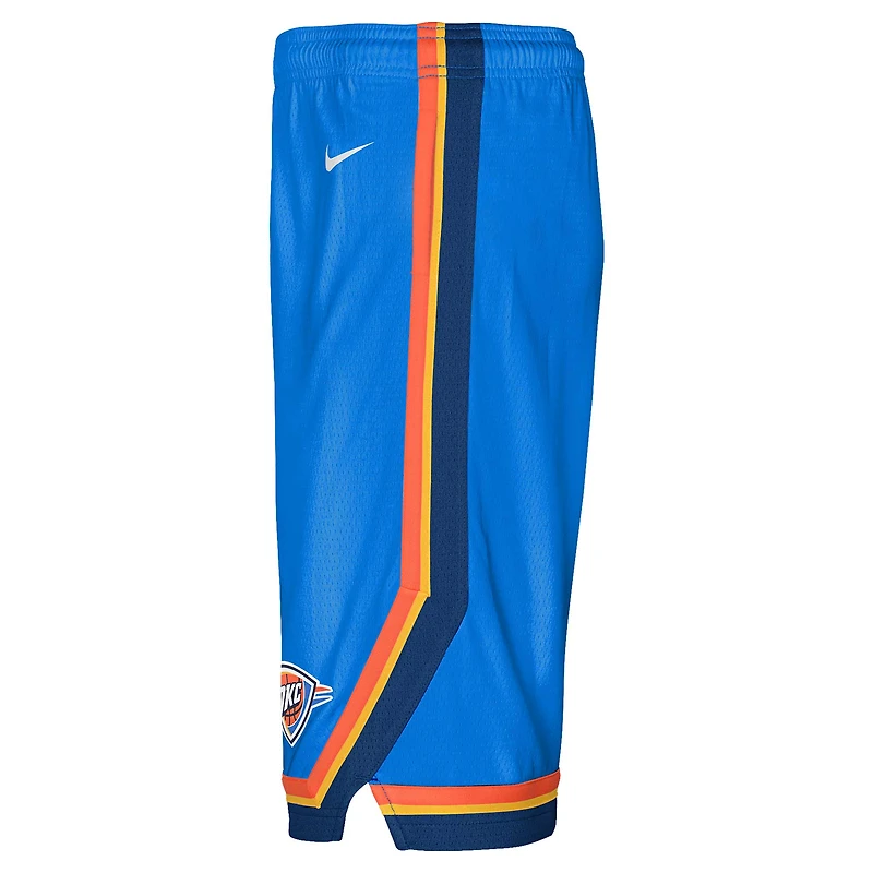 Short Nike bleu Oklahoma City Thunder Swingman Performance pour jeune – Icon Edition
