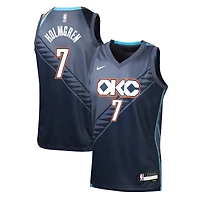 Youth Nike Chet Holmgren Navy Oklahoma City Thunder 2025/26 Edition Swingman Jersey