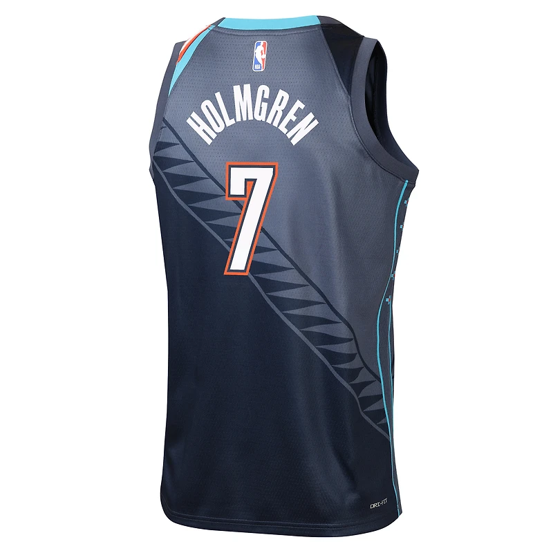 Youth Nike Chet Holmgren Navy Oklahoma City Thunder 2025/26 Edition Swingman Jersey