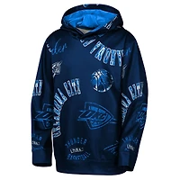 Sweat à capuche bleu marine Youth Outerstuff Oklahoma City Thunder Moving Violation