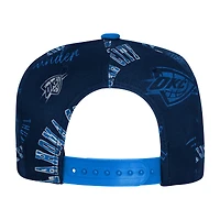 Youth Outerstuff  Navy Oklahoma City Thunder Street Hooper Allover Print Snapback Hat