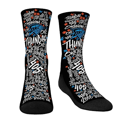 Chaussettes Rock Em pour jeunes Oklahoma City Thunder Graffiti Crew Chaussettes