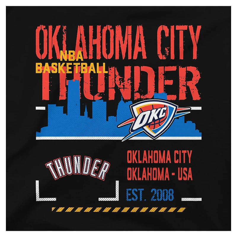 Youth Stadium Essentials Black Oklahoma City Thunder Hideout T-Shirt