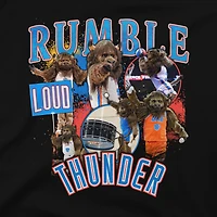 Youth Stadium Essentials  Black Oklahoma City Thunder Mascot Crossroads T-Shirt