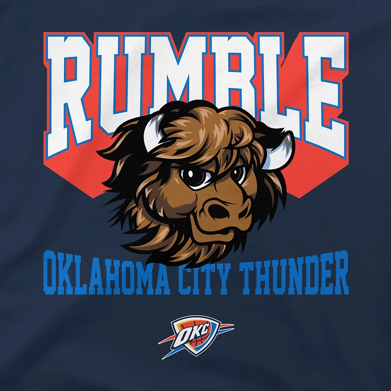 Youth Stadium Essentials Navy Oklahoma City Thunder Most Valuable Mascot T-Shirt