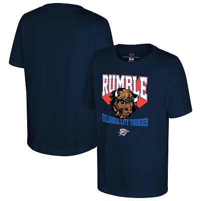 Youth Stadium Essentials Navy Oklahoma City Thunder Most Valuable Mascot T-Shirt