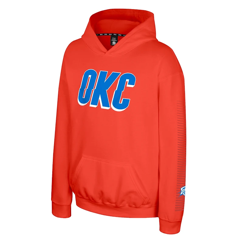 Youth Stadium Essentials Orange Oklahoma City Thunder Legends Star Hoodie