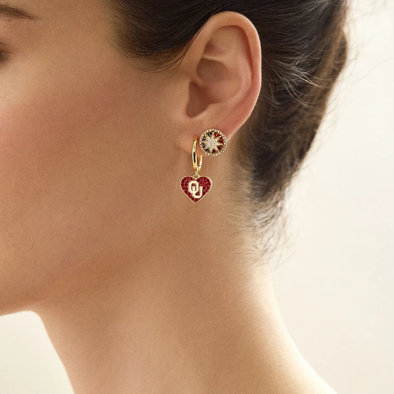 Ensemble de boucles d'oreilles BaubleBar Oklahoma Sooners