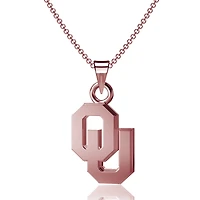 Dayna Designs Oklahoma Sooners Collier pendentif en or rose