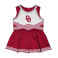 Robe de cheerleading Lollipop Park pour filles, motif Colosseum Crimson des Oklahoma Sooners