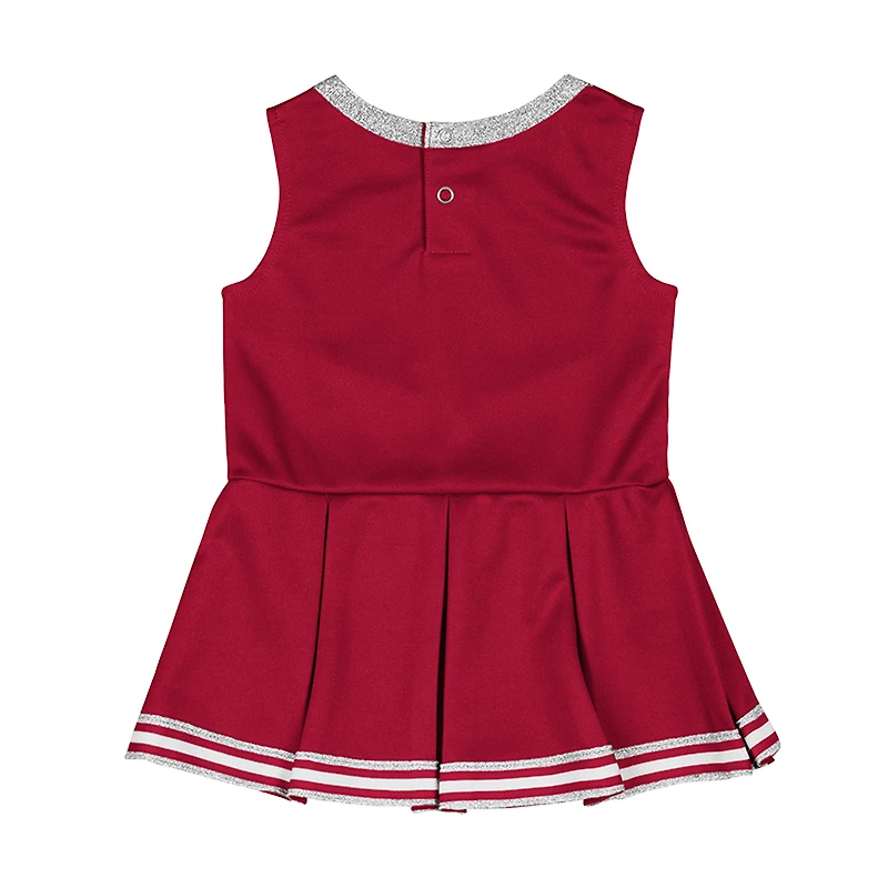 Robe de cheerleading Lollipop Park pour filles, motif Colosseum Crimson des Oklahoma Sooners