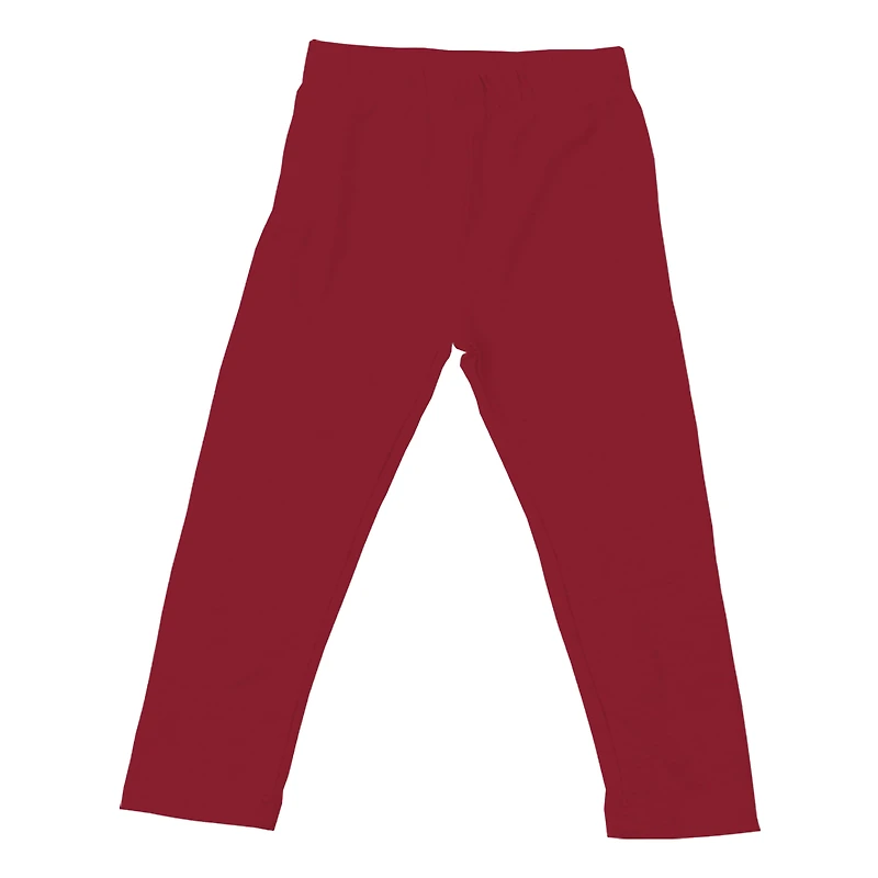 Girls Infant Wes & Willy Oatmeal Oklahoma Sooners Ruffle Raglan Long Sleeve T-Shirt Leggings Set