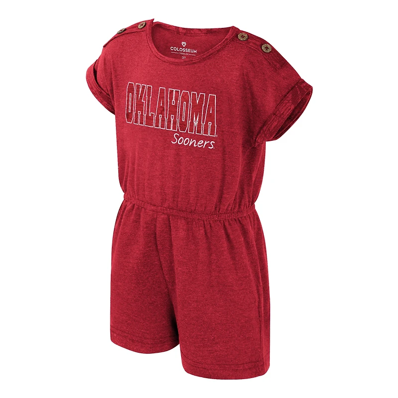 Grenouillère Colosseum Crimson Oklahoma Sooners pour petites filles