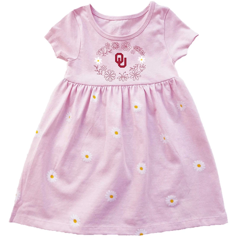 Girls Toddler Wes & Willy Pink Oklahoma Sooners Daisy Dress