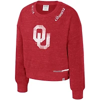 Girls Youth Colosseum  Crimson Oklahoma Sooners Just a Minute Sweatshirt