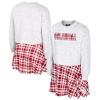 Ensemble jupe et haut à carreaux Marceline gris pour filles Colosseum Oklahoma Sooners
