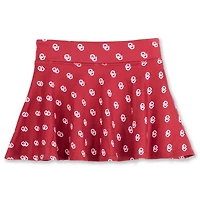 Girls Youth ZooZatz Crimson Oklahoma Sooners All-Over Print Tennis Skort