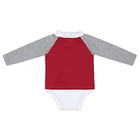 Body de rugby Pete pour bébé Colosseum Crimson Oklahoma Sooners