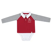 Body de rugby Pete pour bébé Colosseum Crimson Oklahoma Sooners