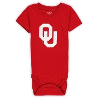 Infant Wes & Willy  Oklahoma Sooners Three-Pack Bodysuit Set