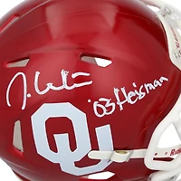 Jason White Oklahoma Sooners Autographed Riddell Speed Mini Helmet with "03 Heisman" Inscription