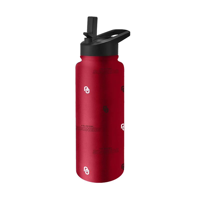 Bouteille de 34 oz (994 ml) « Steep and Repeat Quencher » de Logo Brands Oklahoma Sooners