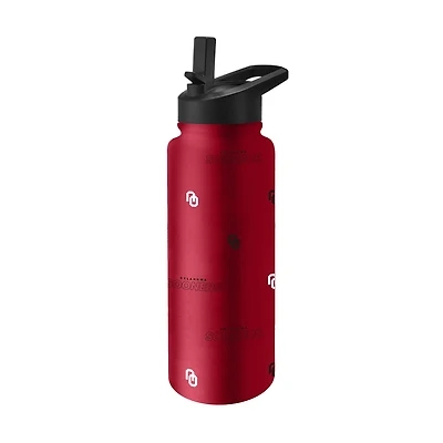 Bouteille de 34 oz (994 ml) « Steep and Repeat Quencher » de Logo Brands Oklahoma Sooners