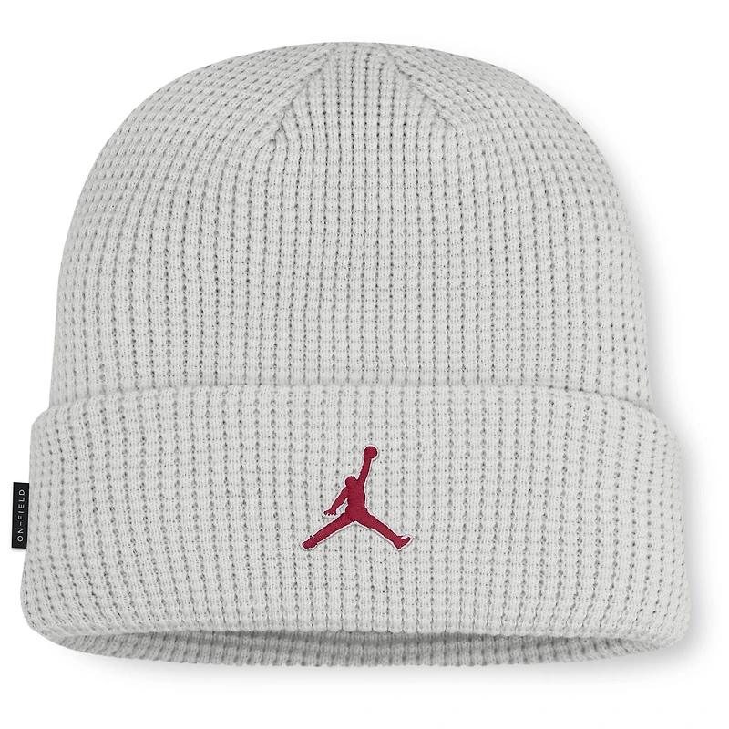 Men Jordan Brand Gray Oklahoma Sooners 2025 On-Field Utility Cuffed Knit Hat