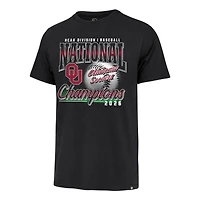 Men's '47 Black Oklahoma Sooners 2026 NCAA Baseball College World Series Champions Franklin T-Shirt