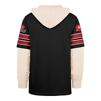Sweat à capuche noir Oklahoma Sooners Split Zone Cornerback Lacer pour homme, modèle 1947