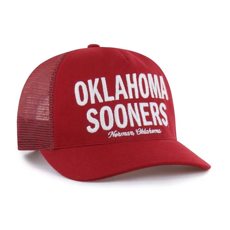Men's '47 Crimson Oklahoma Sooners Contemporary Hitch Trucker Adjustable Hat