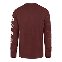 Men's '47  Crimson Oklahoma Sooners Go Big Long Sleeve T-Shirt