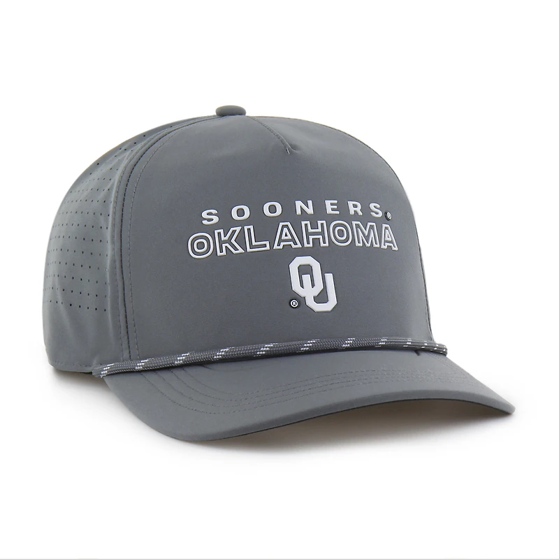 Men's '47  Gray Oklahoma Sooners Forward Vent Hitch Rope Adjustable Hat