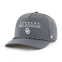 Men's '47  Gray Oklahoma Sooners Forward Vent Hitch Rope Adjustable Hat