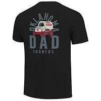 T-shirt noir pour homme avec logo mascotte des Oklahoma Sooners la fête pères
